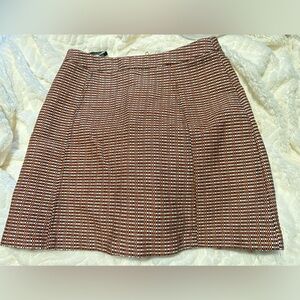 Top Shop Brown Houndstooth Patterned Fabric